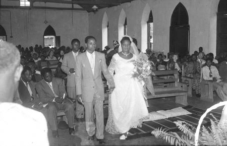 Yewande and Osadolor Imasogie at their wedding